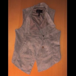 BCBG MAXAZRIA suede vest